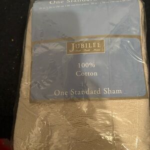 Jubilee 100% Standard Sham Summer Garden Natural